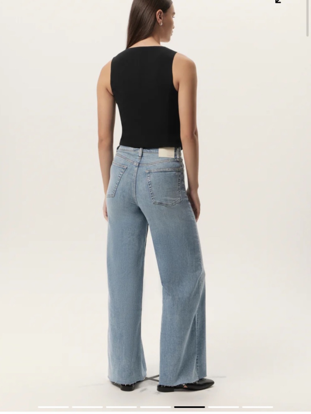 Rag & bone Sofie Ultra High Rise Wide-Leg Jean Whitney Denim - Picture 4 of 13